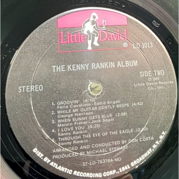 The Kenny Rankin Album Vinyl LP Jazz Pop 1977 Little David Records VG+ - Picture 3 of 6